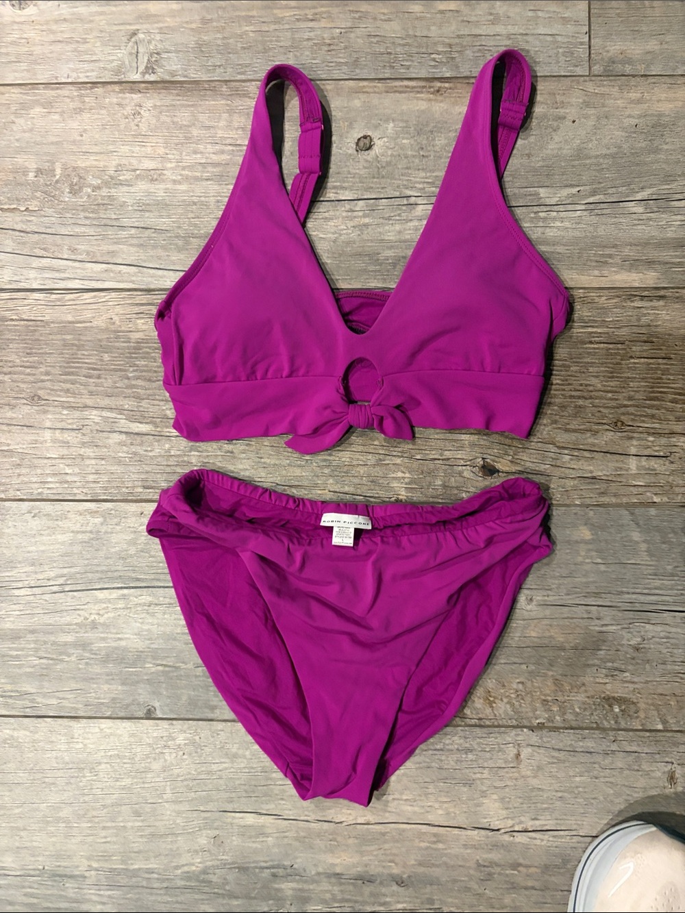 Robin Piccone purple violet bikini swimsuit Sz L
